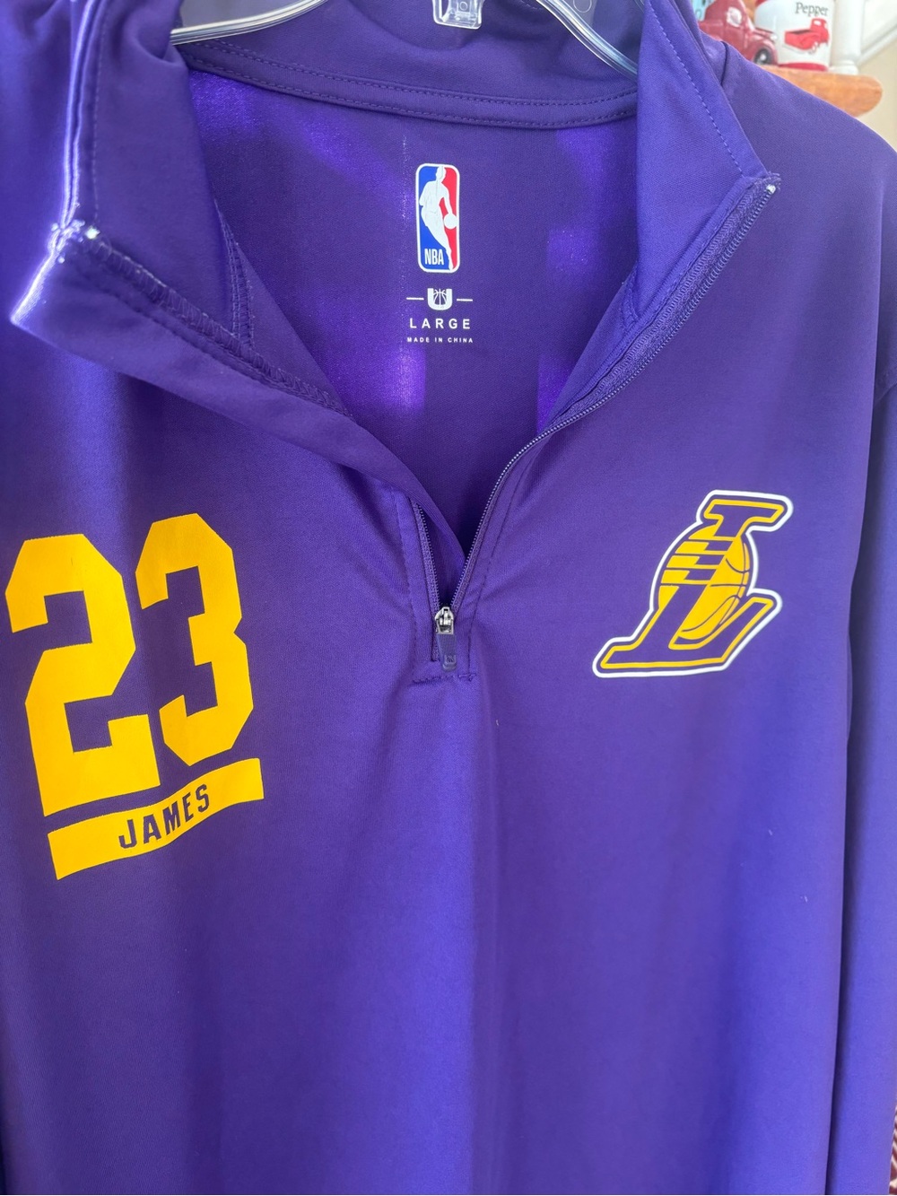 NBA Los Angeles Lakers Purple and Gold Zip-Up Pullover